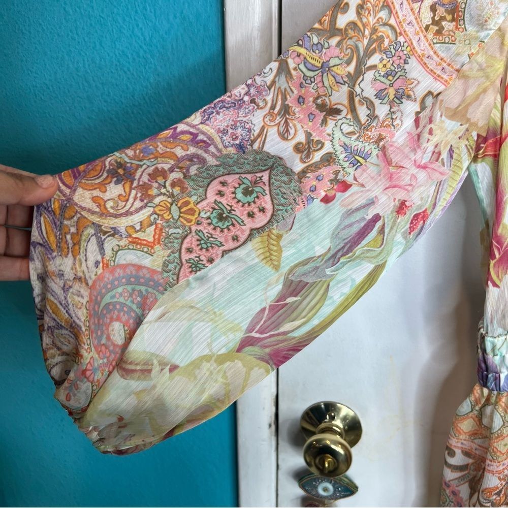 Guess Floral Midi Dress - Multicolor - Picture 5 of 13